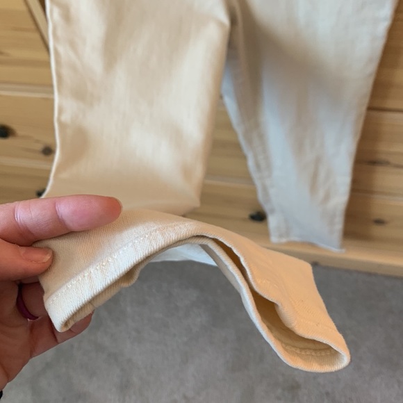 Athleta Sculptek High Waist Flex Straight Leg Ankle Jean Bone Size 6 Petite - Picture 5 of 10